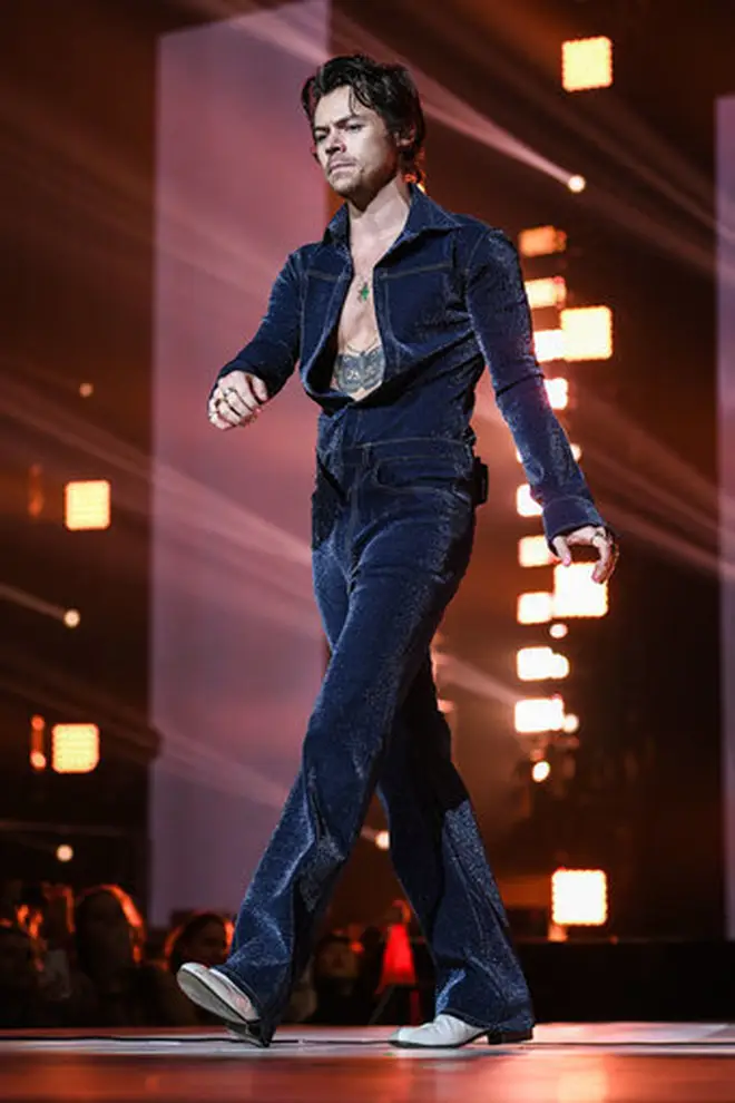 One year on and we can't get Harry's custom denim get-up out of our minds
