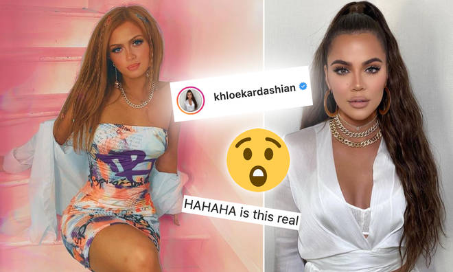Maisie Smith received a comment from Khloe Kardashian on Instagram.