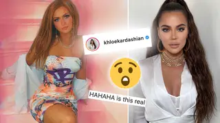 Maisie Smith received a comment from Khloe Kardashian on Instagram.