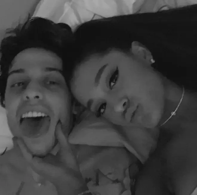Ariana Grande and Pete Davidson together on Instagram