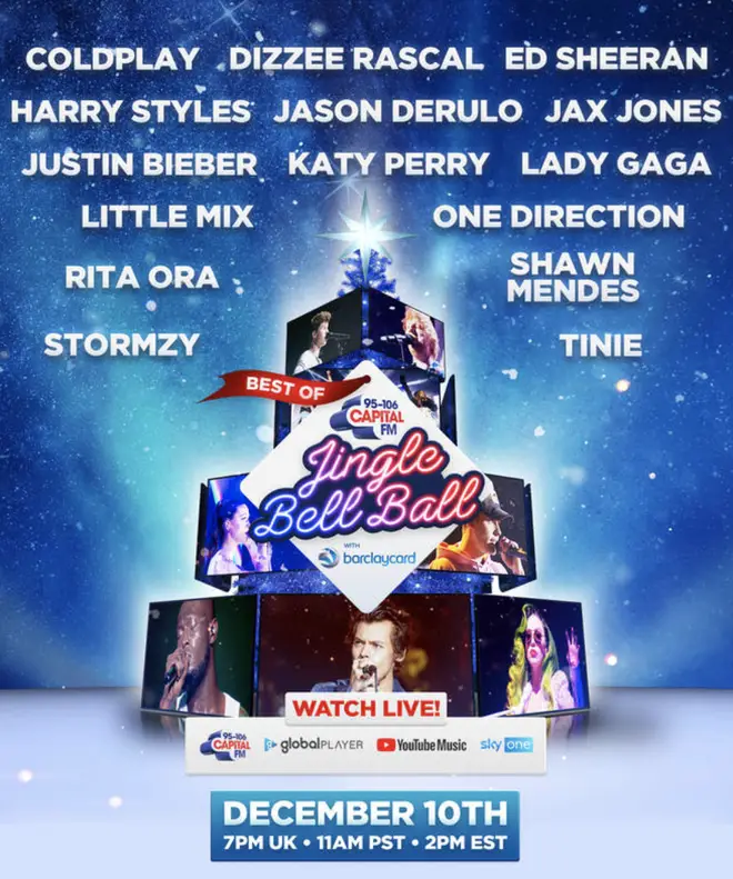 The Best of Capital's Jingle Bell Ball with Barclaycard is on 14th December 2020