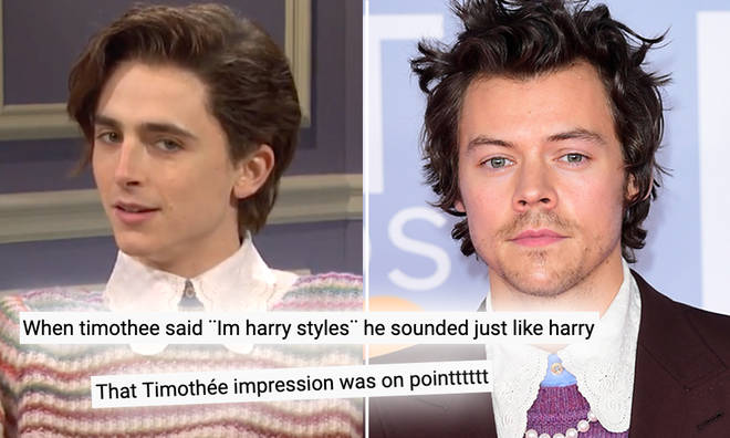 Harry Styles fans loved Timothee Chalamet's impression.