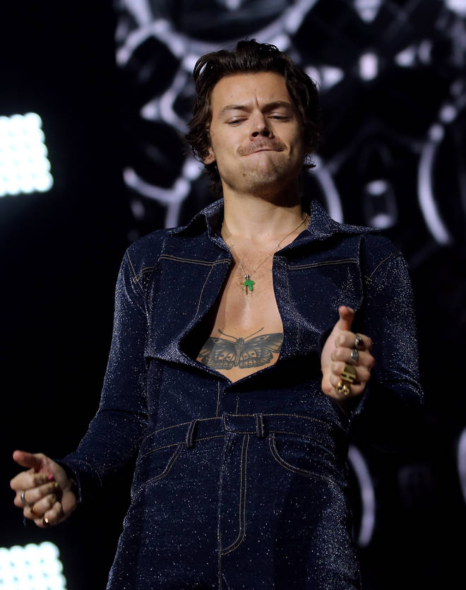 Harry Styles' denim two piece at Capital's Jingle Bell Ball was pure genius