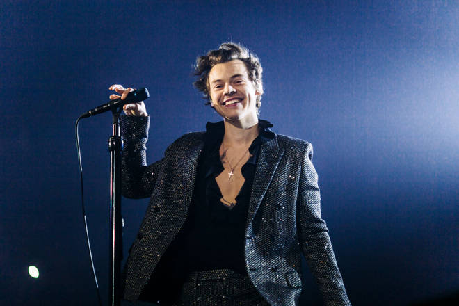 Harry Styles in a glittery suit is a total dream