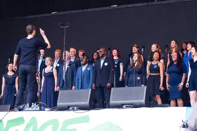 The Lewisham and Greenwich NHS Choir perform at Glastonbury Festival 2016