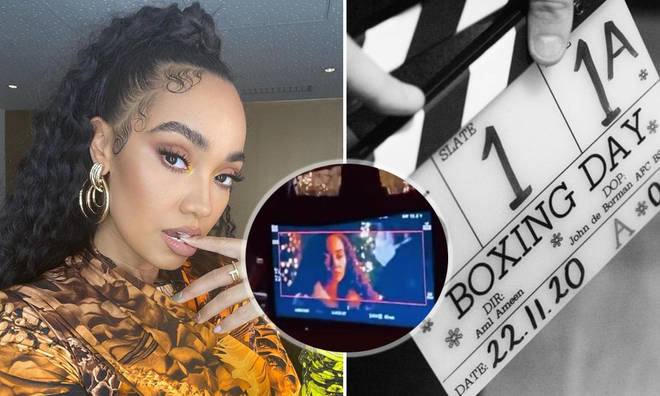 Leigh-Anne Pinnock photographed on the set of 'Boxing Day'