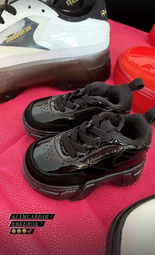 Gigi Hadid's baby was sent some tiny Reebok trainers