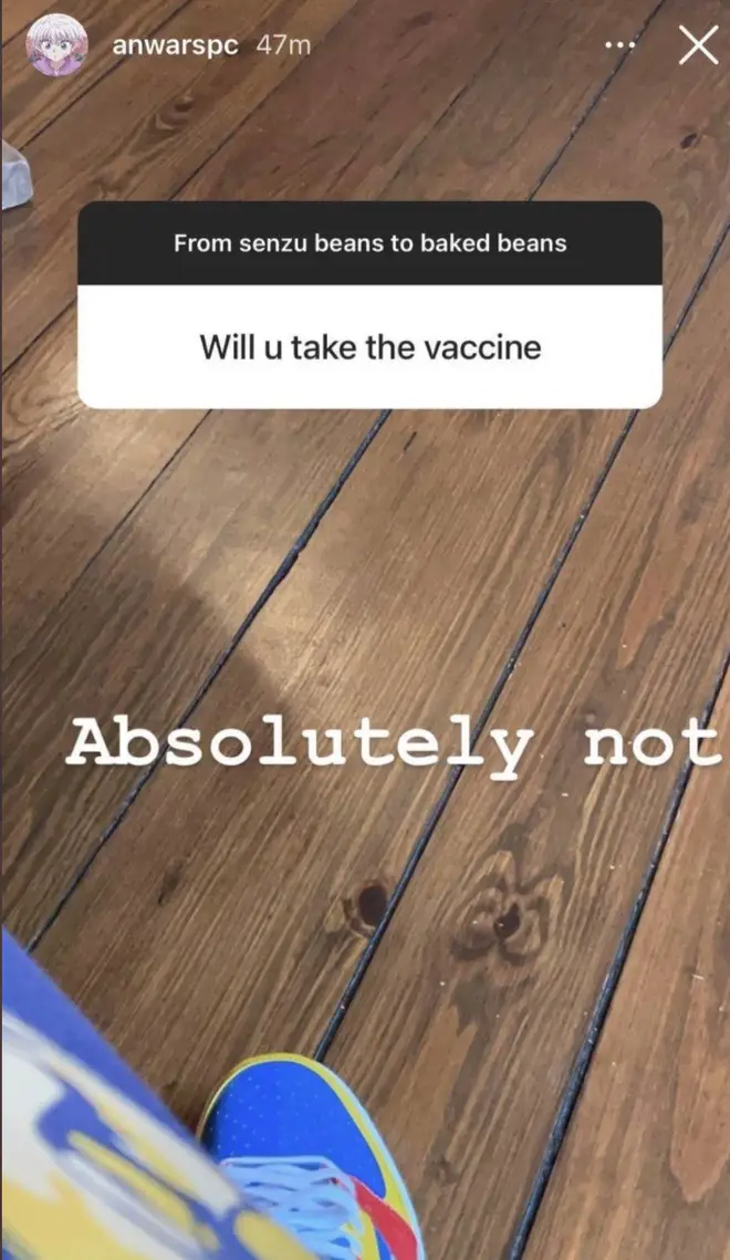 Anwar Hadid backtracked over his covid vaccine comments after saying he wouldn't get it