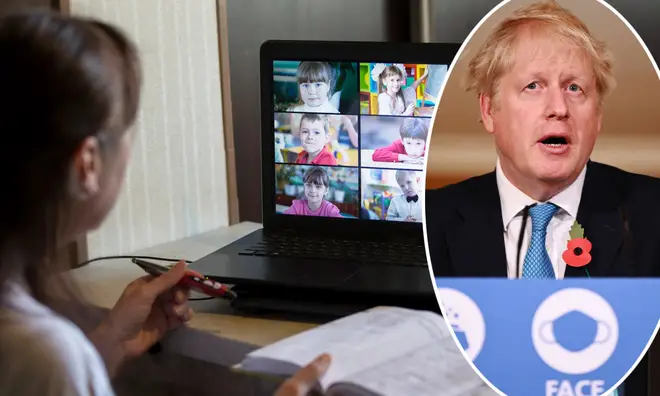 Boris Johnson confirmed some schools will have to stay shut a little longer in January