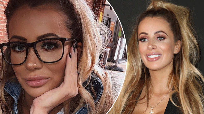 Olivia Attwood poses in glasses as she gets ready for Celebs Go Dating
