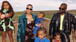 Kanye West is residing at his Wyoming ranch as his divorce from Kim Kardashian gets underway