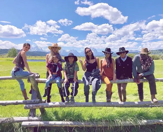 Kim Kardashian and her family have spent many mini breaks at the Wyoming ranch