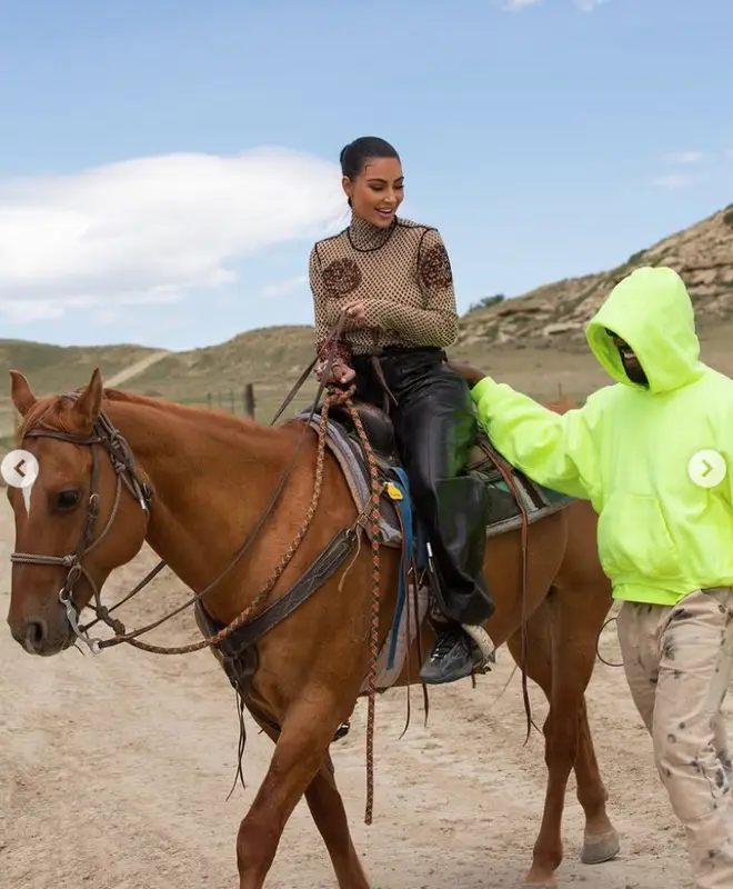 Kim and Kanye's ranch has cattle and horses