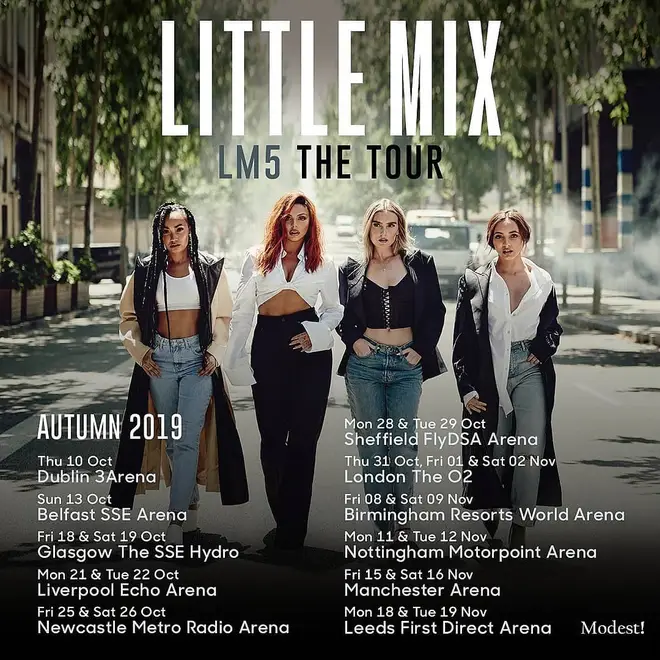 Little Mix's LM5 UK tour dates for 2019