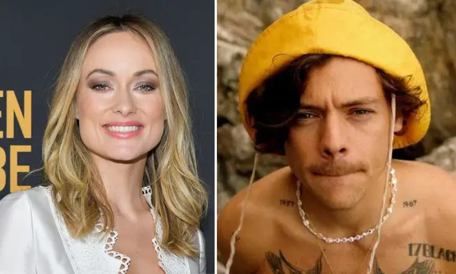 Olivia Wilde was seen wearing Harry Styles' pearl necklace