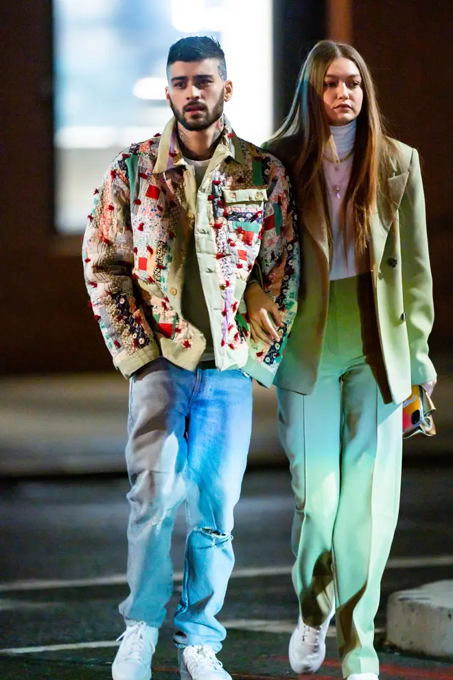 Zayn wears a Bode jacket on Valentine's Day 2020 with Gigi Hadid
