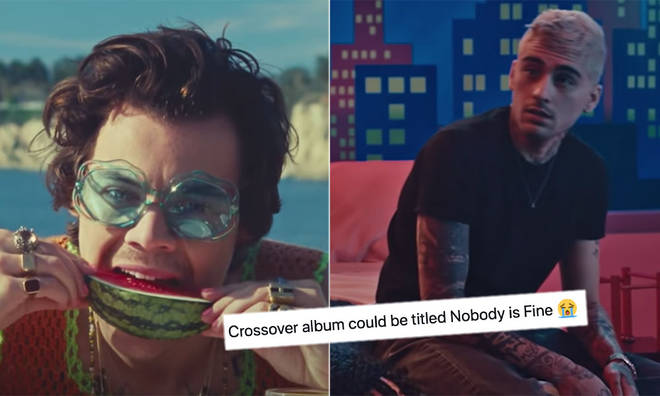 A fan created the artwork of a crossover album for Harry Styles and Zayn