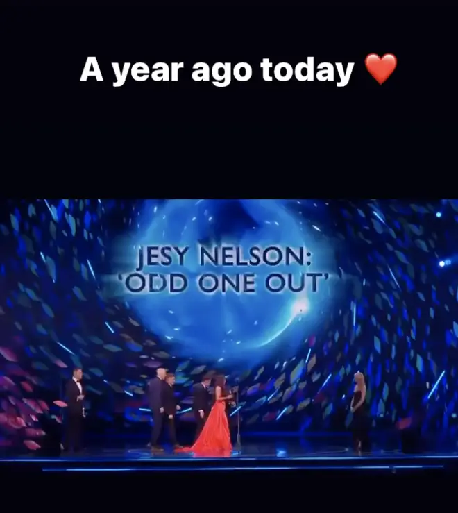 Jesy Nelson celebrates one year since her NTA win