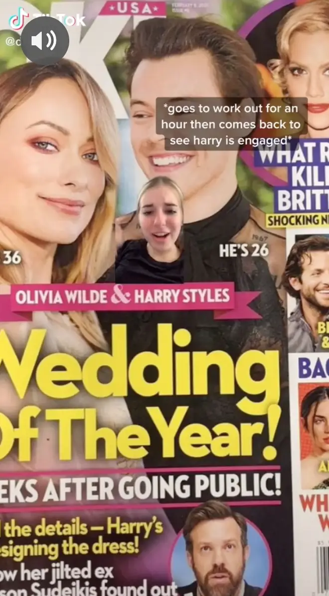 A Harry Styles fan shared a publication which claimed the star is engaged.