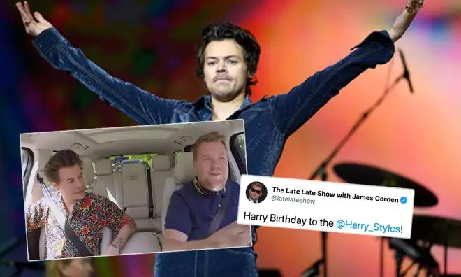 James Corden sent birthday wishes to Harry Styles in the funniest way