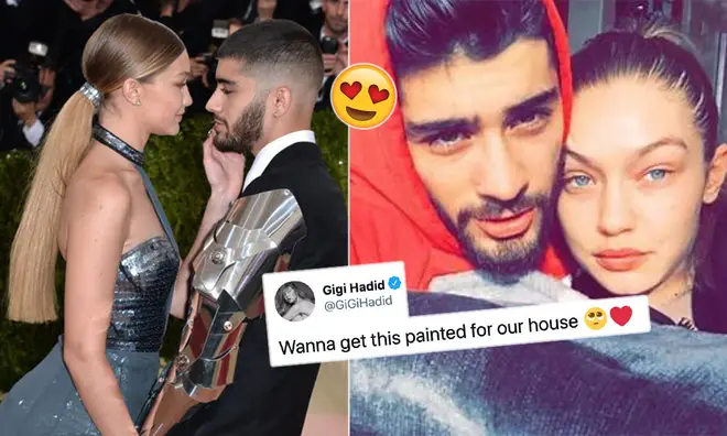Gigi Hadid told fans which pic of her and Zayn Malik she wanted to treasure in their home.