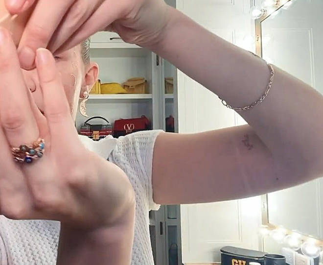 Gigi Hadid has her daughter's name in Arabic on her arm