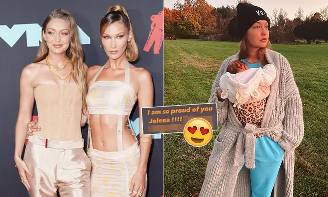 Gigi Hadid's sister Bella sung her praises about her first steps in motherhood.