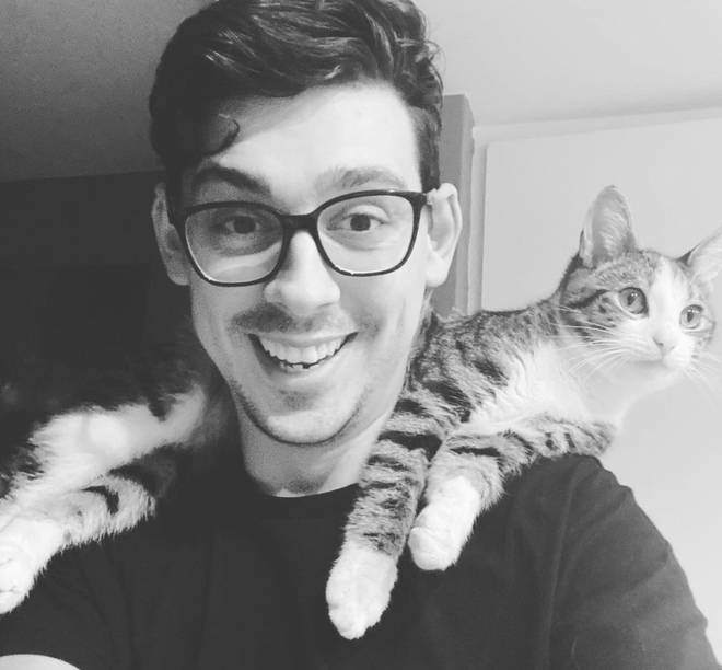 Mark Richardson and his girlfriend, Sam, share an adorable cat together.