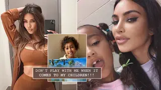 Kim Kardashian clapped back at critics over her daughter's painting.