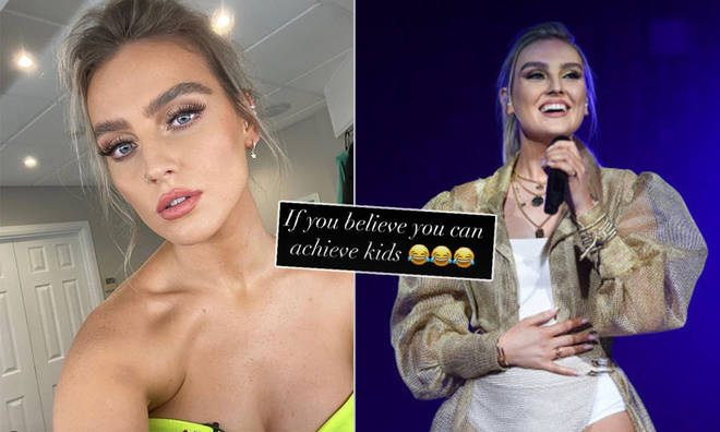 Perrie Edwards shared some inspirational words with the throwback picture.