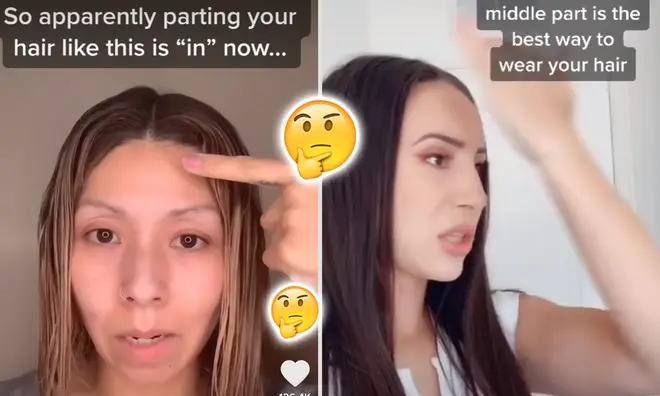 Gen Z and millennials debate how to part your hair