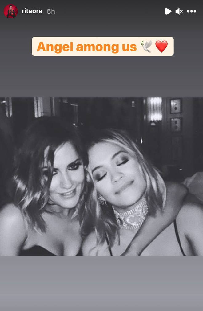 Rita Ora paid tribute to Caroline Flack a year after her death