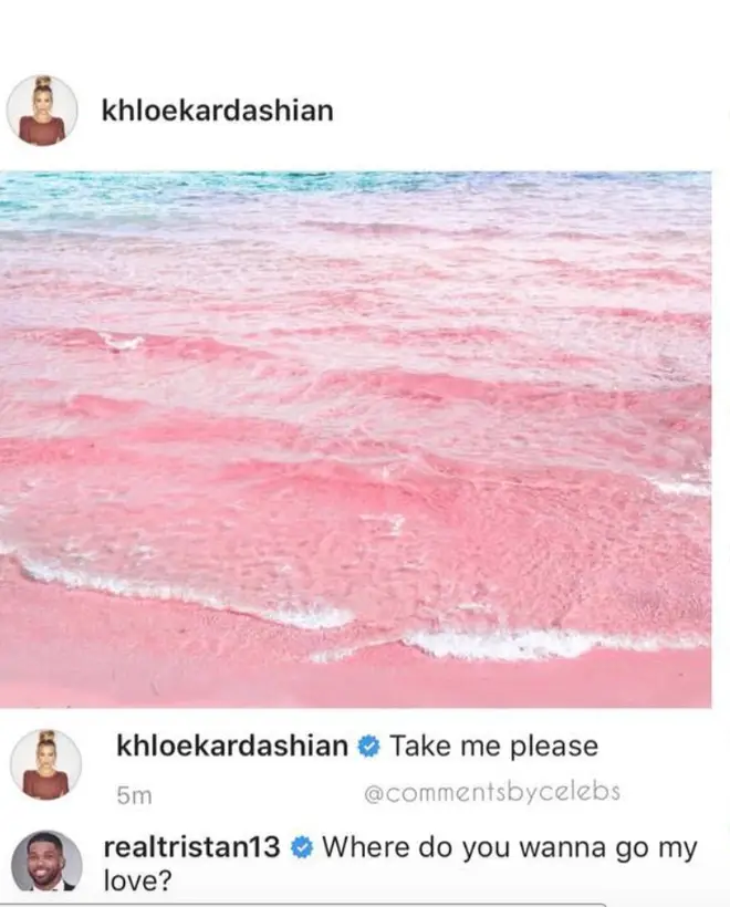 Tristan Thompson gets dragged on Instagram for commenting on Khloé's post