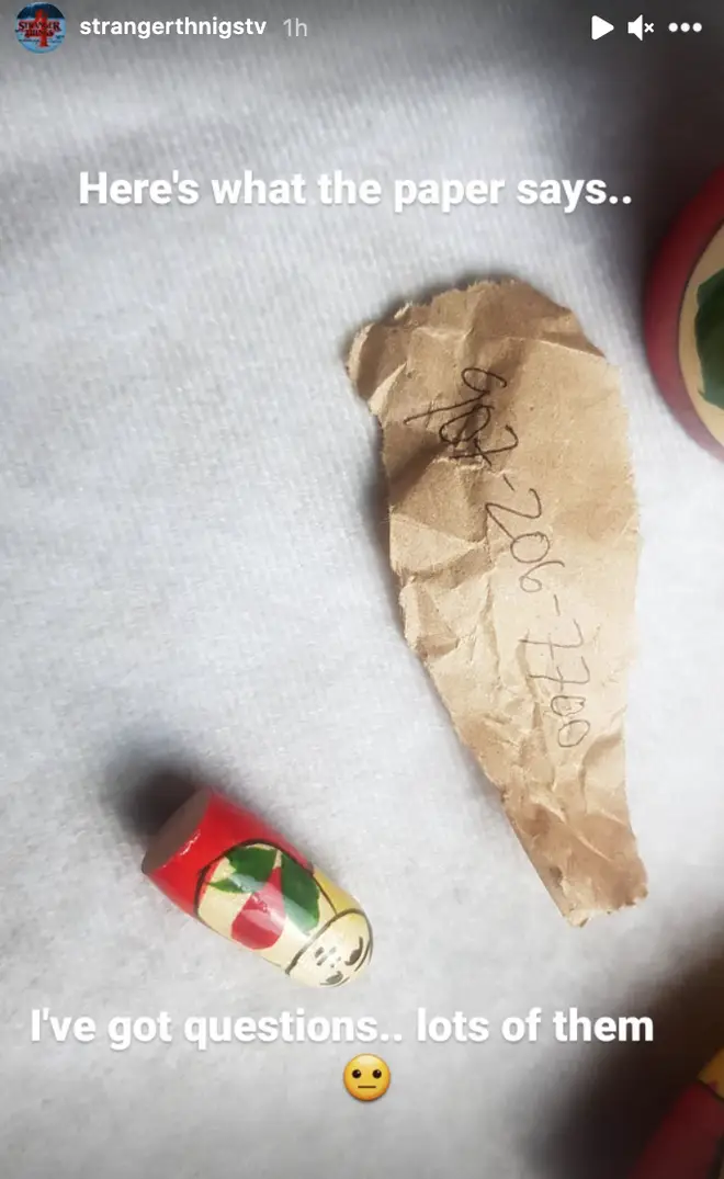 The final Russian doll contained a phone number around it