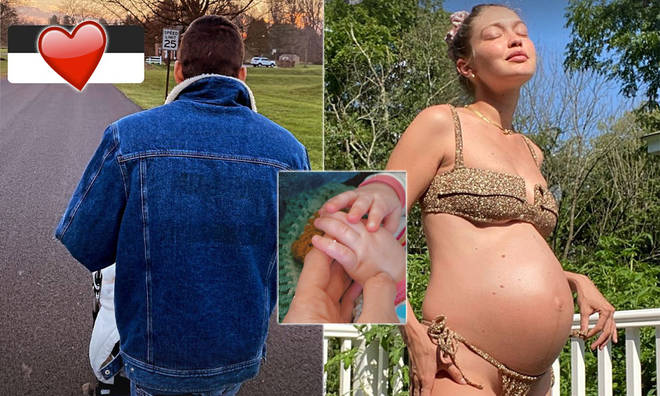 Gigi Hadid has shared rare pictures with Zayn Malik and baby Khai.