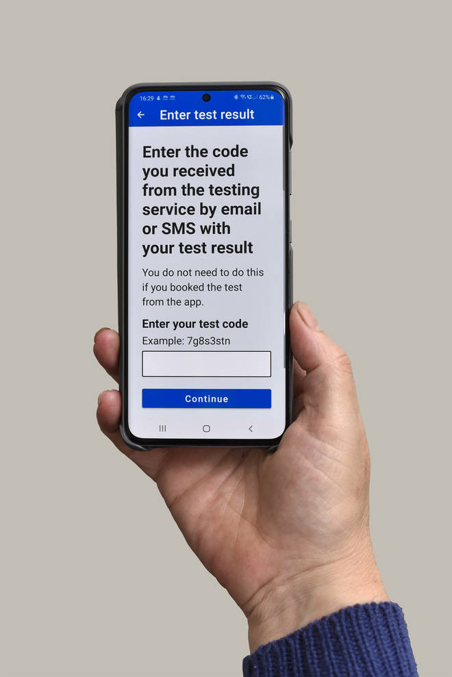The NHS Test and Trace app