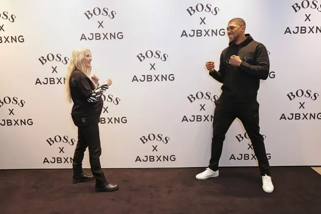 Ellie Goulding debuted her baby bump at the unveiling of the BOSS x AJBXNG second capsule collection