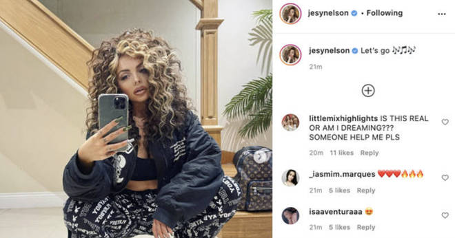 Jesy Nelson teaes she is back in the studio with Instagram post