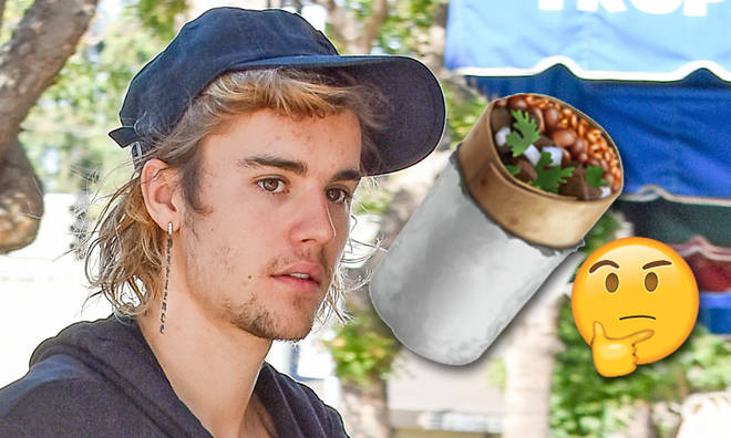 Justin Bieber was apparently pictured eating a burrito 'wrong' and the internet was furious