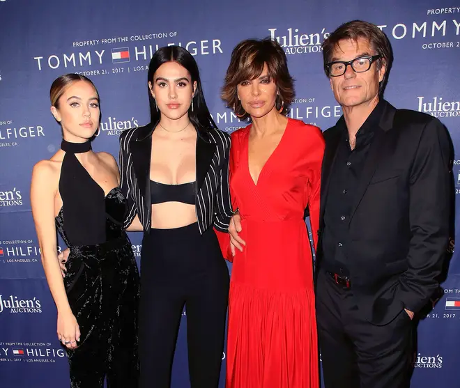 Lisa Rinna, Harry Hamlin and their two daughters Amelia and Delilah