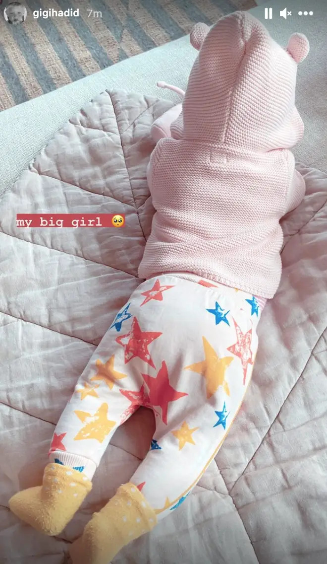Gigi Hadid's baby girl is growing fast