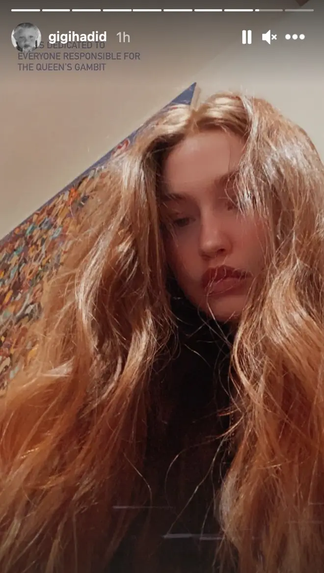 Gigi Hadid stunned fans with her red locks.