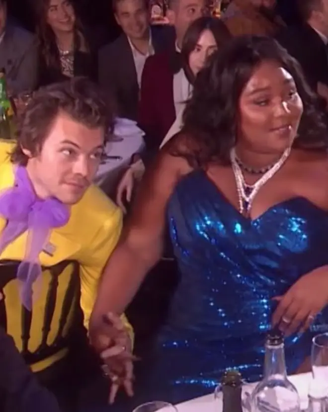 Harry Styles and Lizzo sat near each other at The BRITs 2020.