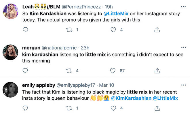 Little Mix fans praised Kim Kardashian for listening to the girls