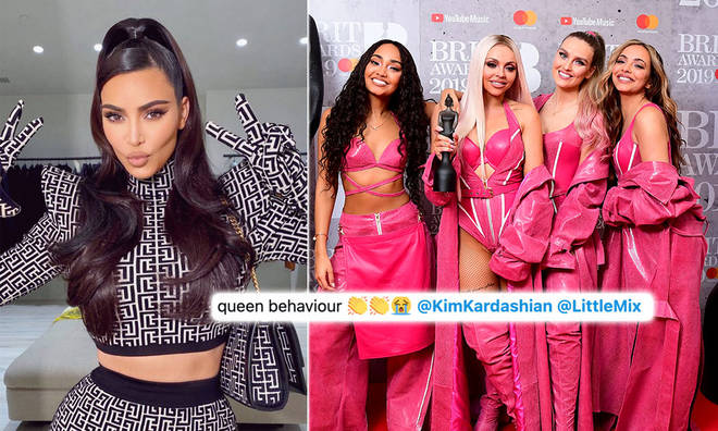 Kim Kardashian backing Little Mix has inspired fans.