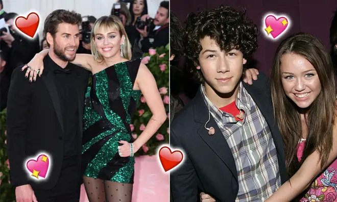 Inside Miley Cyrus' dating history, from Liam Hemsworth to Nick Jonas.