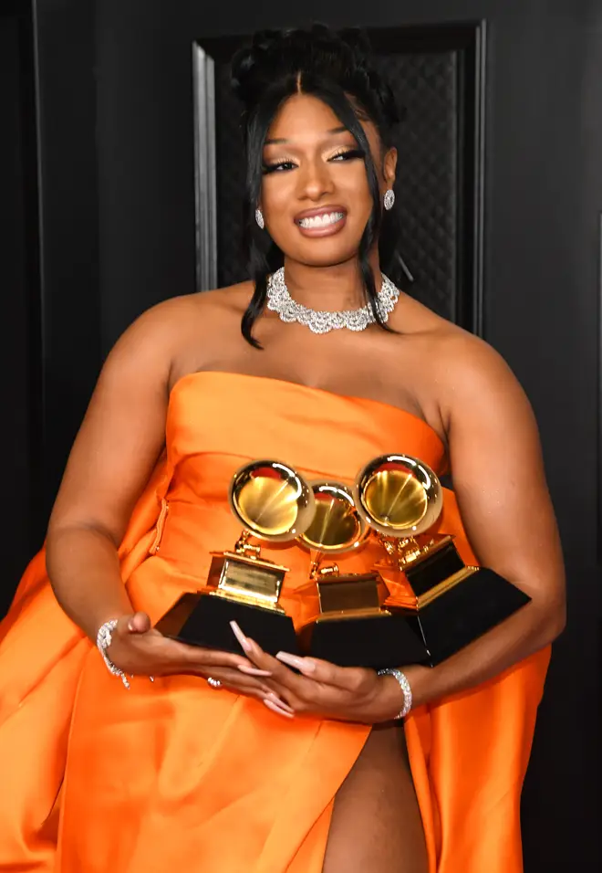 Megan Thee Stallion won three Grammys