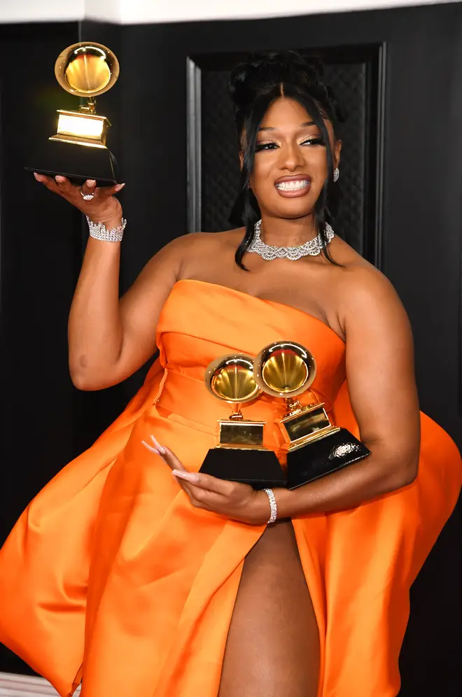 Megan Thee Stallion won three Grammys