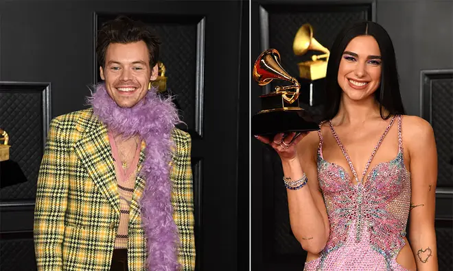 Harry Styles and Dua Lipa fans are hoping for a collab after their Grammys interaction.