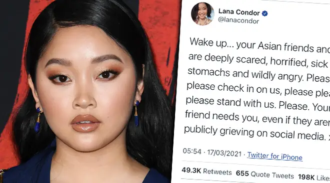 Lana Condor shares powerful 'Stop Asian Hate' tweet